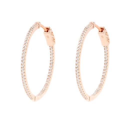 Rose Gold Hoop Earrings
